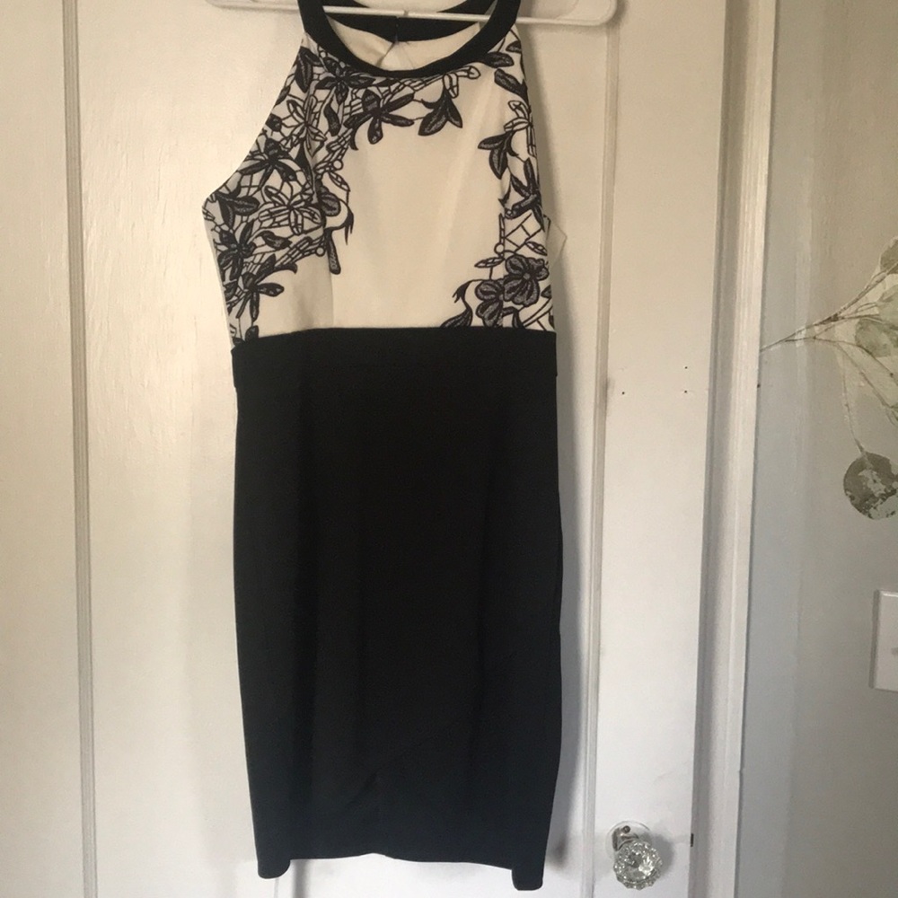 Black and white dress